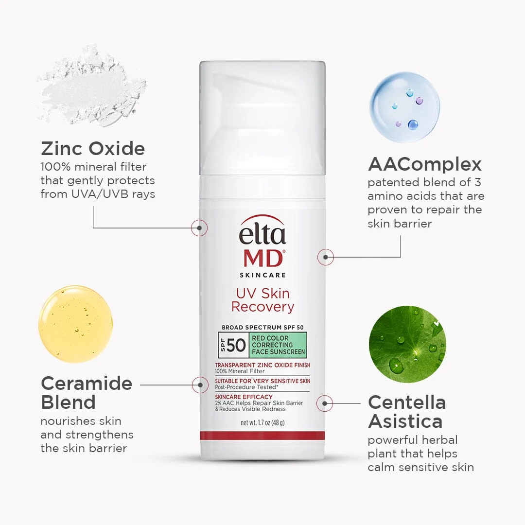 EltaMD UV Skin Recovery Green Tint SPF 50 - Image 2