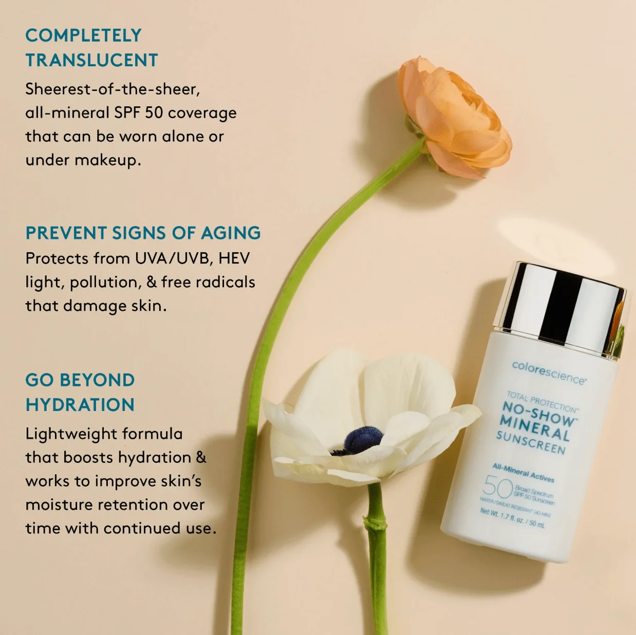 Total Protection No-Show Mineral Sunscreen SPF 50 - Image 5