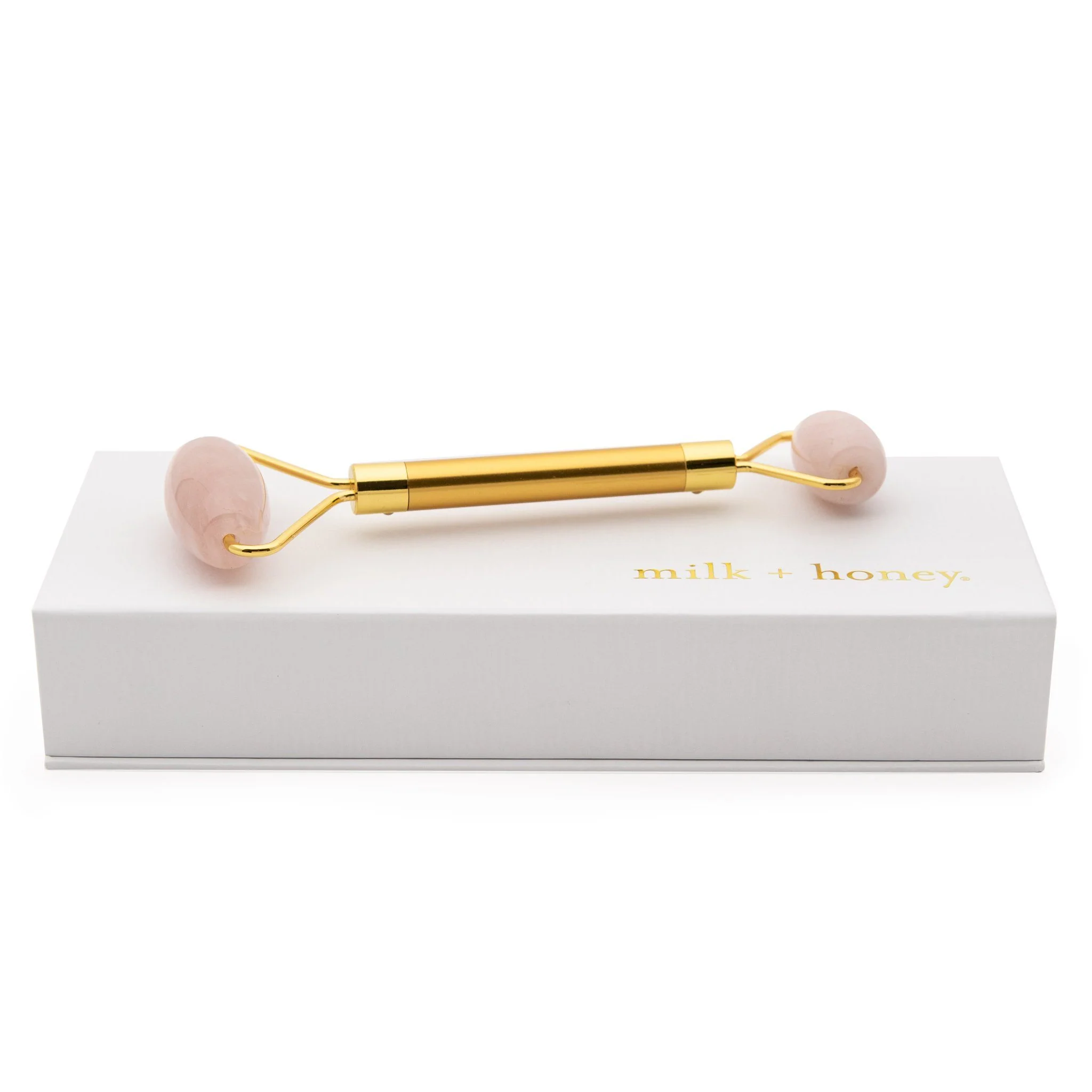 Rose Quartz Facial Roller - Image 3
